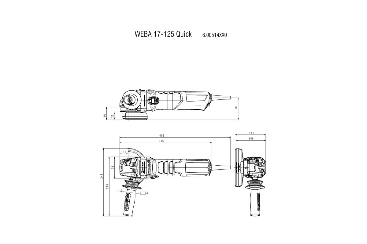 WEBA 17-125 Quick Smerigliatrice angolare - immagine 7