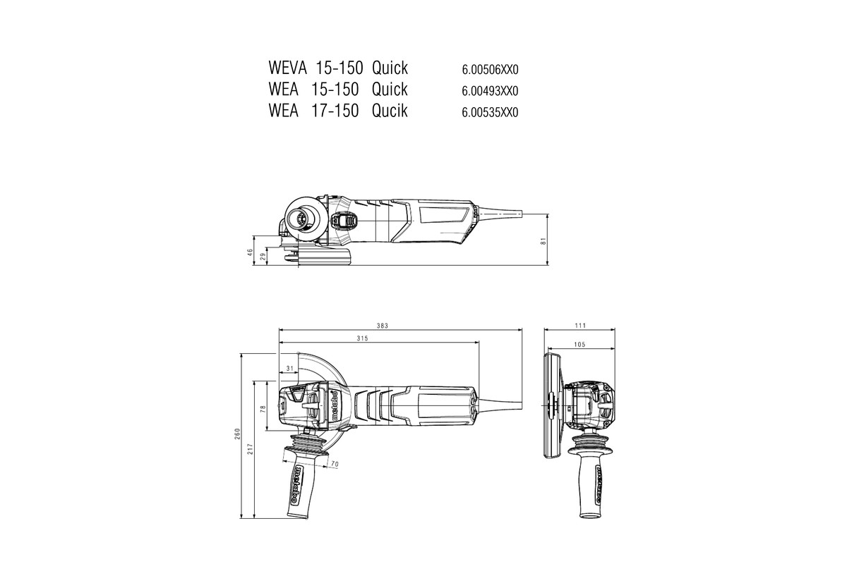 WEA 17-150 Quick Smerigliatrice angolare - immagine 9