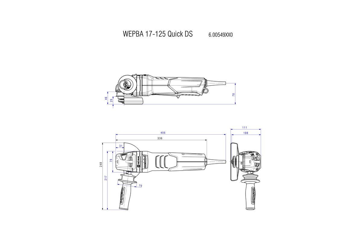 WEPBA 19-125 Q DS M-Brush Smerigliatrice angolare - immagine 13