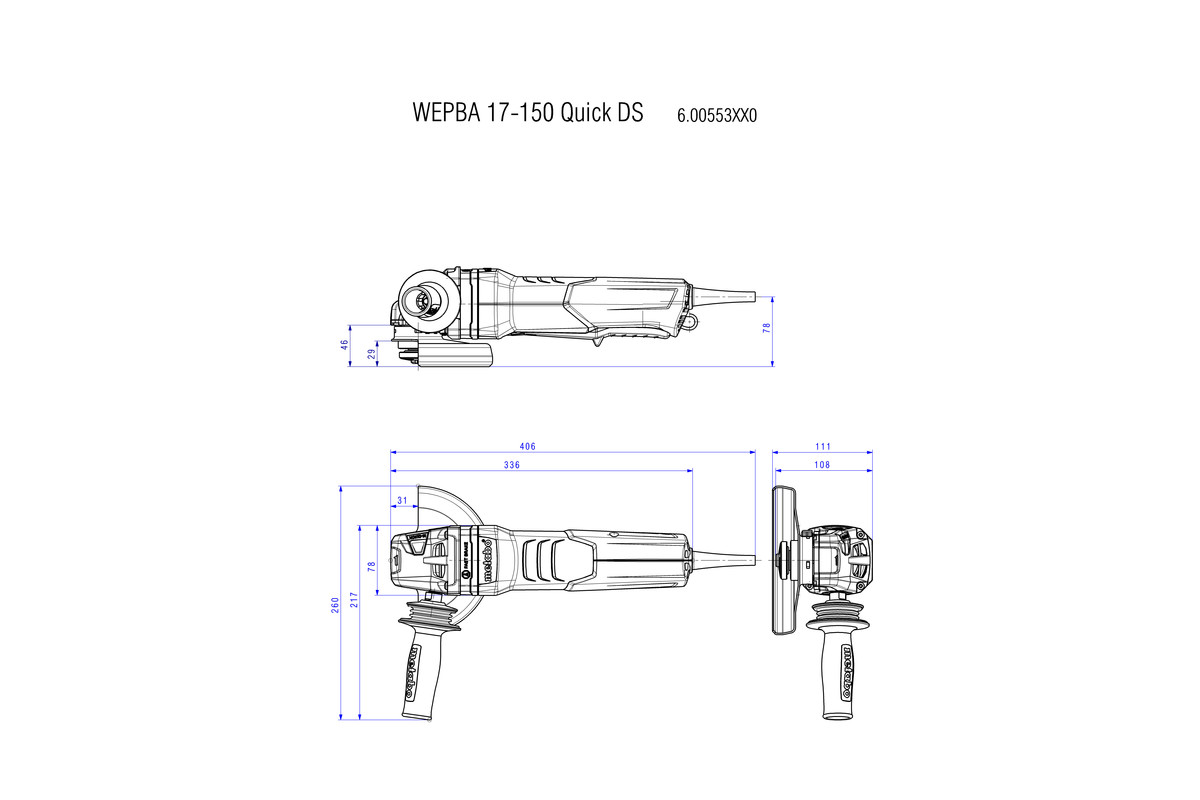 WEPBA 19-150 Q DS M-Brush Smerigliatrice angolare - immagine 9