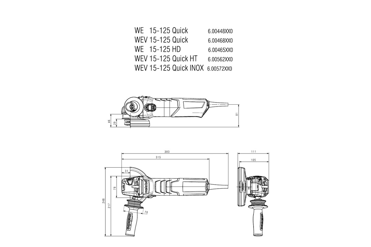 WEV 15-125 Quick HT Smerigliatrice angolare - immagine 7