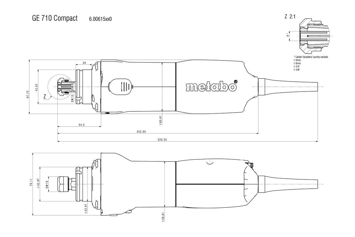GE 710 Compact Smerigliatrice diritta - immagine 3