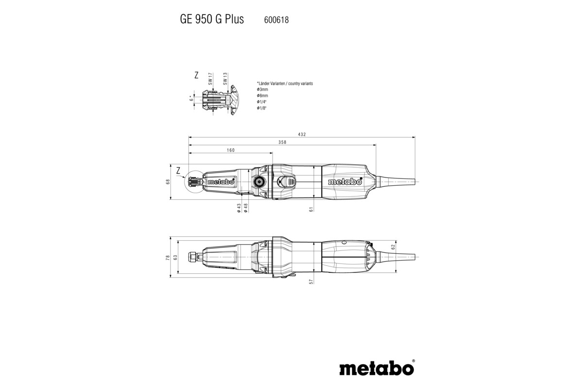 GE 950 G Plus Smerigliatrice diritta - immagine 4