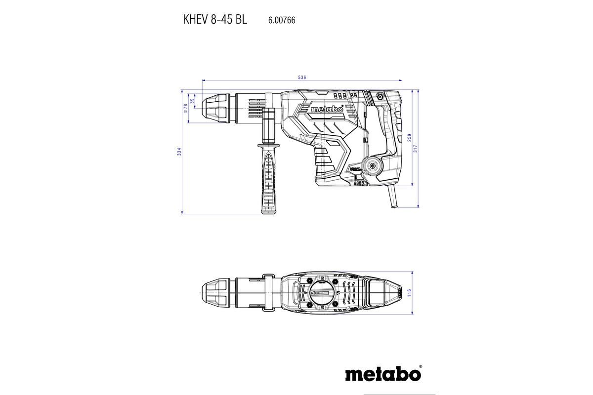 KHEV 8-45 BL Martello combinato - immagine 7