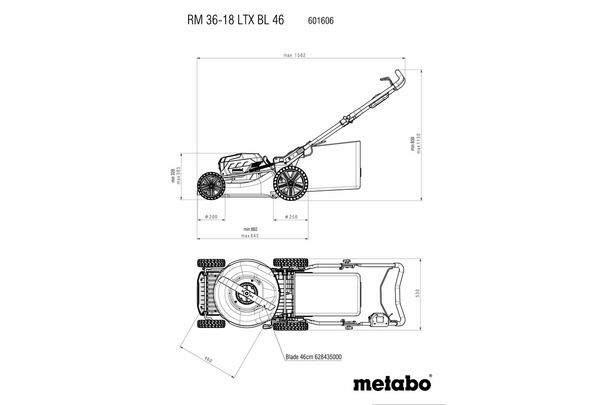 RM 36-18 LTX BL 46 Tosaerba a batteria - immagine 12