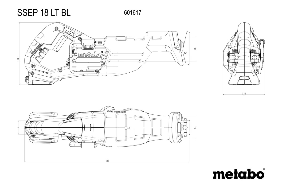 SSEP 18 LT BL Sega diritta a batteria - immagine 6