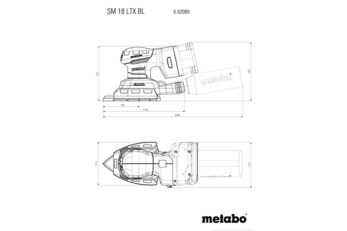 SM 18 LTX BL Levigatrice combinata a batteria - immagine 10
