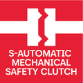 Frizione di sicurezza Metabo S-automatic: sganciamento meccanico della trasmissione al bloccarsi dell'utensile utilizzato, per lavorare in tutta sicurezza