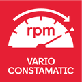 Elettronica a onda piena Vario-Constamatic (VC): per lavorare con velocità adeguate ai materiali, che rimangono costanti anche sotto carico