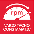 Elettronica a onda piena Vario-Tacho-Constamatic (VTC) con rotella: per lavorare con velocità adeguate ai materiali, che rimangono costanti anche sotto carico