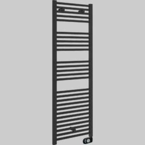 SCALDASALVIETTE ELETTRICO CORTINA NERO OPACO 720x400 300W