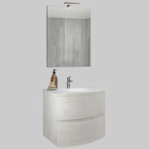 ARMONIA 70 L - Base sospesa legno nordico