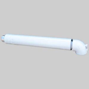 TERMINALE ANTIVENTO CON CURVA 90° PER SCALDINI - 60-100