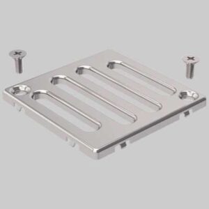 GRIGLIA INOX PER SIFONE DOCCIA AVVITATA - 8x8