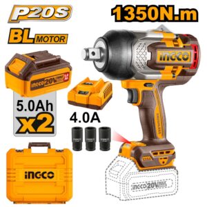 AVVITATORE AD IMPULSI 1350N.m CON 2 BATTERIE E VALIGETTA