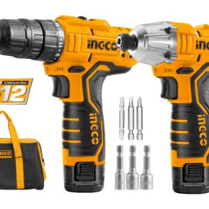 SET CON TRAPANO + AVVITATORE BATTENTE 12V