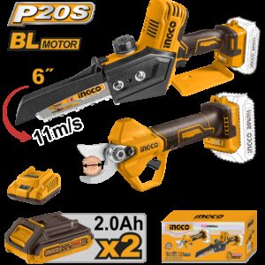 KIT MINI ELETTROSEGA E FORBICI DA POTA CON BATTERIA