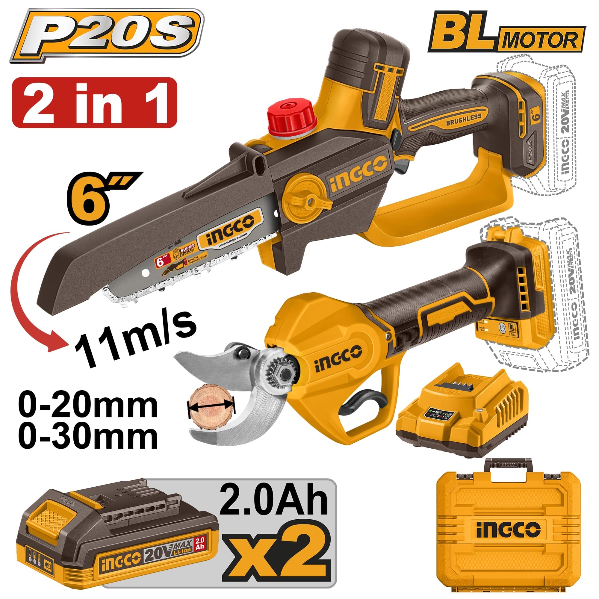 KIT MINISEGA CGSLI2066 E FORBICI DA POTA CSSLI20308