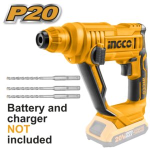 MARTELLO DEMOLITORE BATTERIA LITIO 20V NUDO + 3 PUNTE SDS