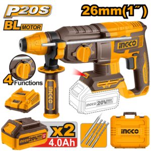 MARTELLO DEMOLITORE BRUSHLESS 20V 26MM 4FUNZIONI