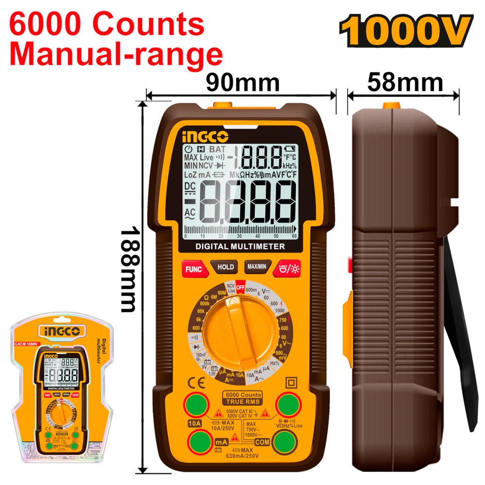 MULTIMETRO DIGITALE 1000V