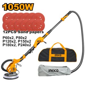 LEVIGATRICE A GIRAFFA 1050W CON BORSA E 12 FOGLI DI CARTA ABRASIVA