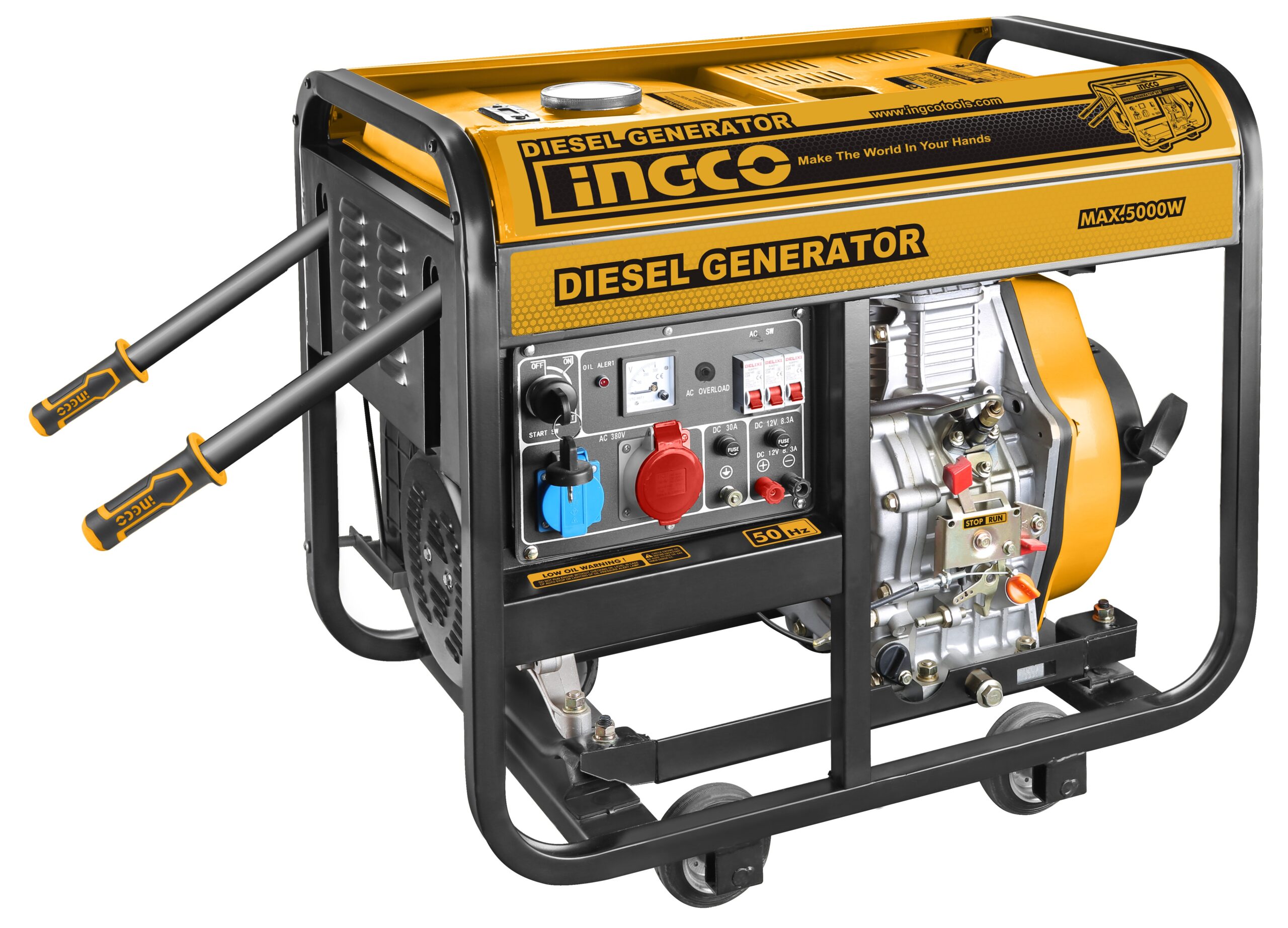 GENERATORE CORRENTE DIESEL 5KW TRIFASE 9HP