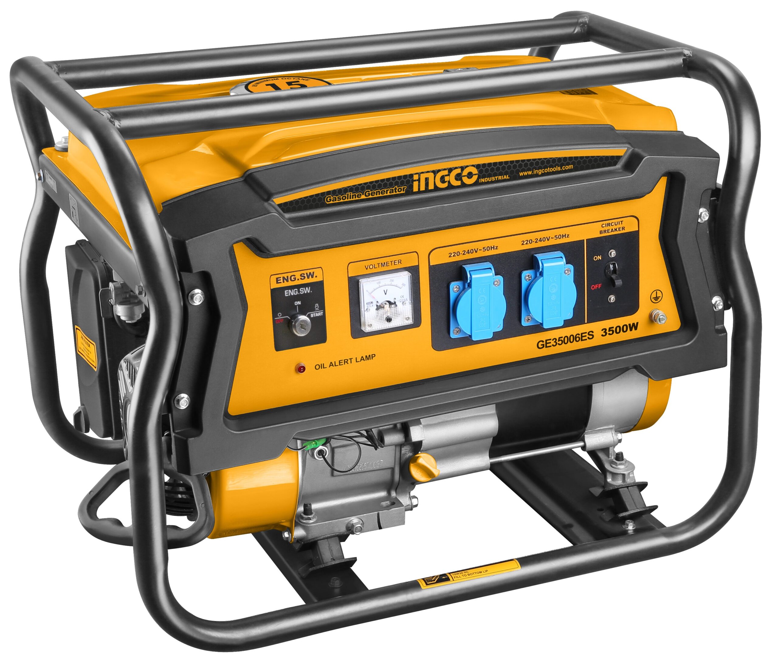 GENERATORE DI CORRENTE A BENZINA 3,5kW CON AVVIAMENTO A STRAPPO E ELETTRICO
