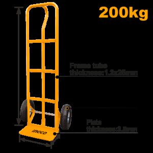 CARRELLO 2 RUOTE PNEUMATICHE 200KG