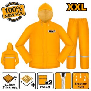 COMPLETO IMPERMEABILE GIALLO MIS. XXL