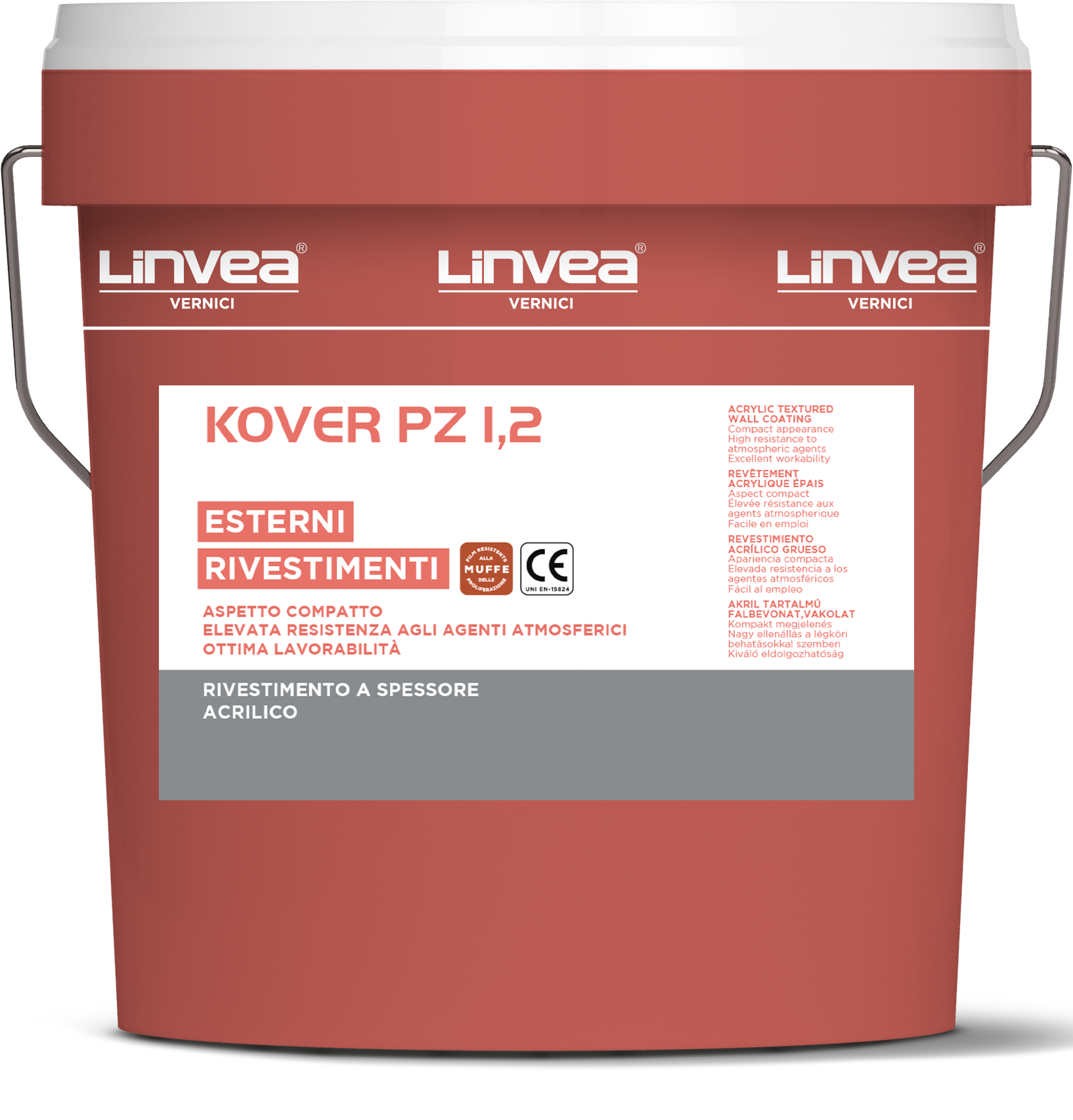 Rivestimento a spessore acrilico ad effetto granulato KOVER PZ 1,2