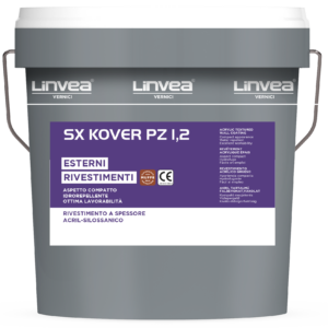 Rivestimento a spessore acril-silossanico ad effetto granulato SX KOVER PZ 1,2